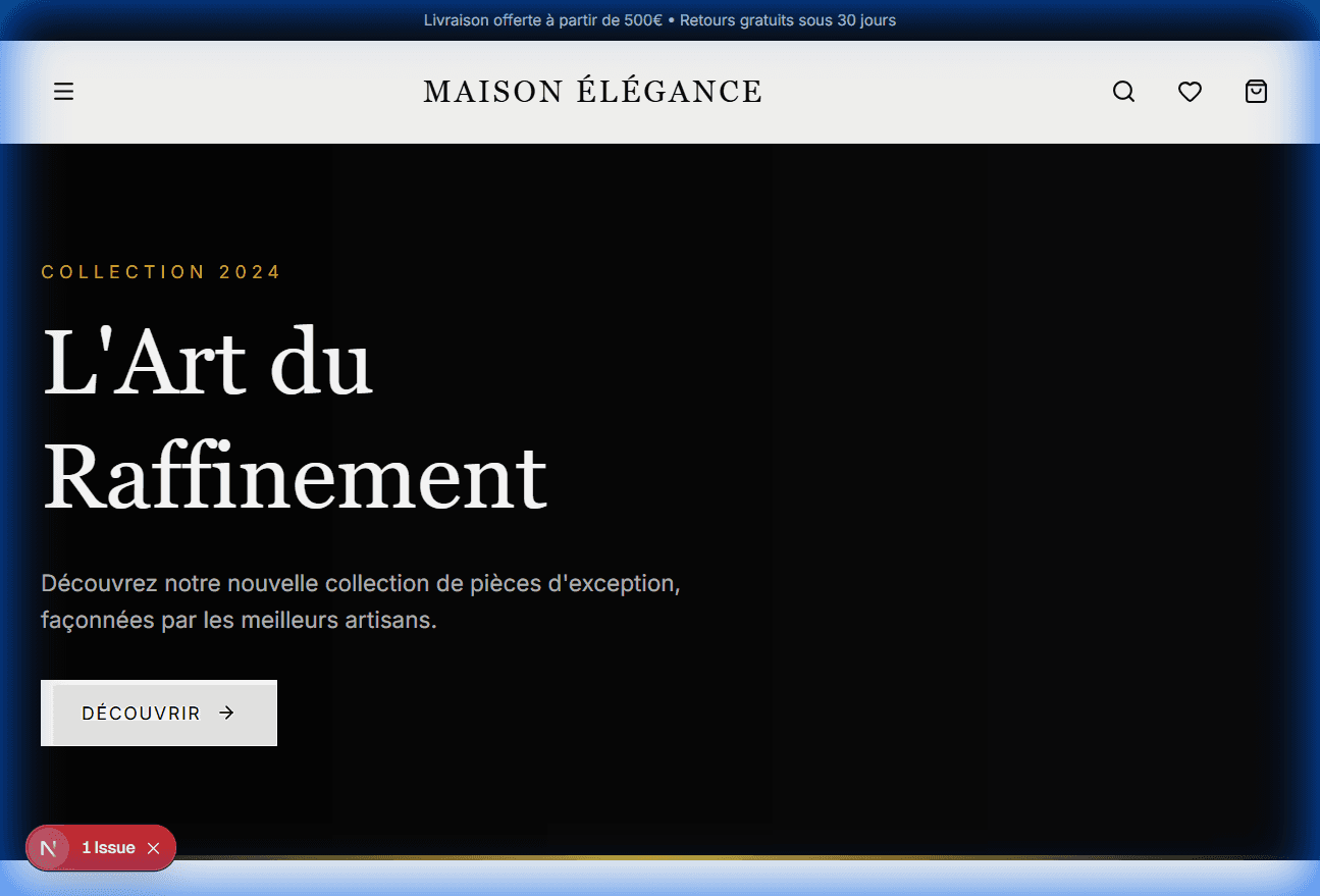 E-commerce Luxury Brand